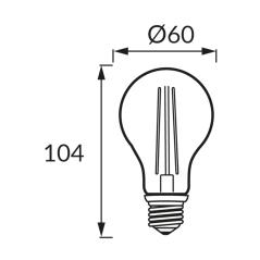 Żarówka LED COG FILAMENT ERSTE LED E27 8W NW