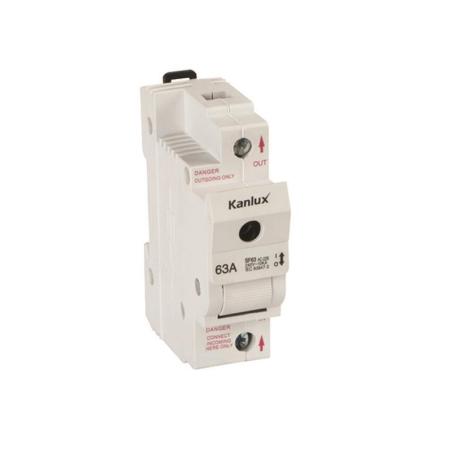 Rozłącznik bezpiecznikowy KSF02 63A 1P 240V Kanlux Ideal Kanlux