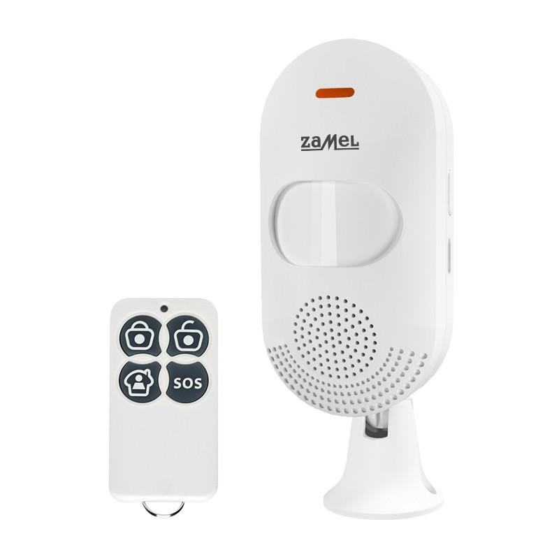 Mini alarm z wbudowaną syreną sterowany pilotem ZAM-400