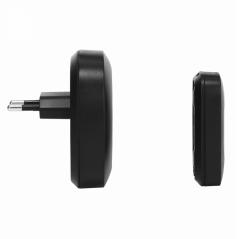 Dzwonek bezprzewodowy sieciowy POP II czarny ST-920B