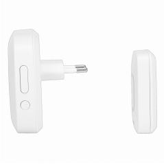 Dzwonek bezprzewodowy sieciowy POP II biały ST-920W