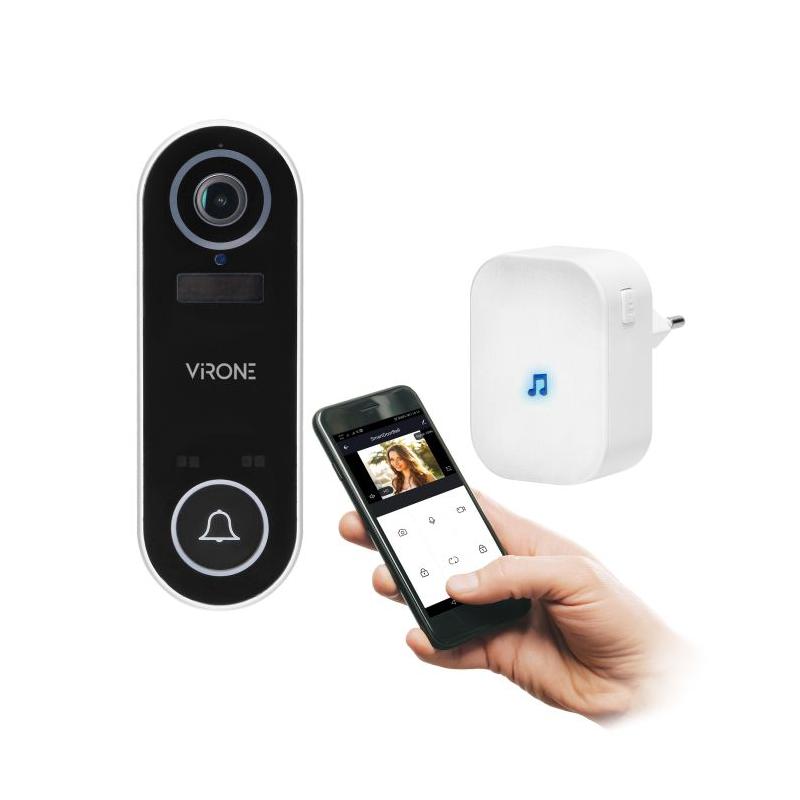 Bezprzewodowy dzwonek wideo LAYO z kamerą wideo Full HD, WiFi,  Tuya, VDB-1