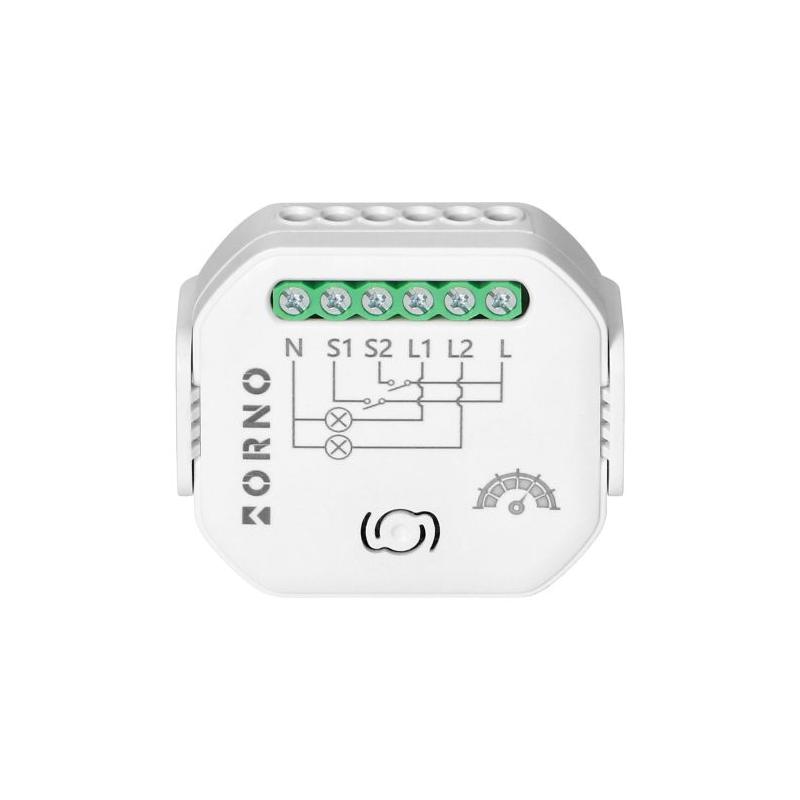 Przekaźnik dopuszkowy 2-kanałowy ze ściemniaczem Tuya Smart Wi-Fi+BLE OR-SH-17103