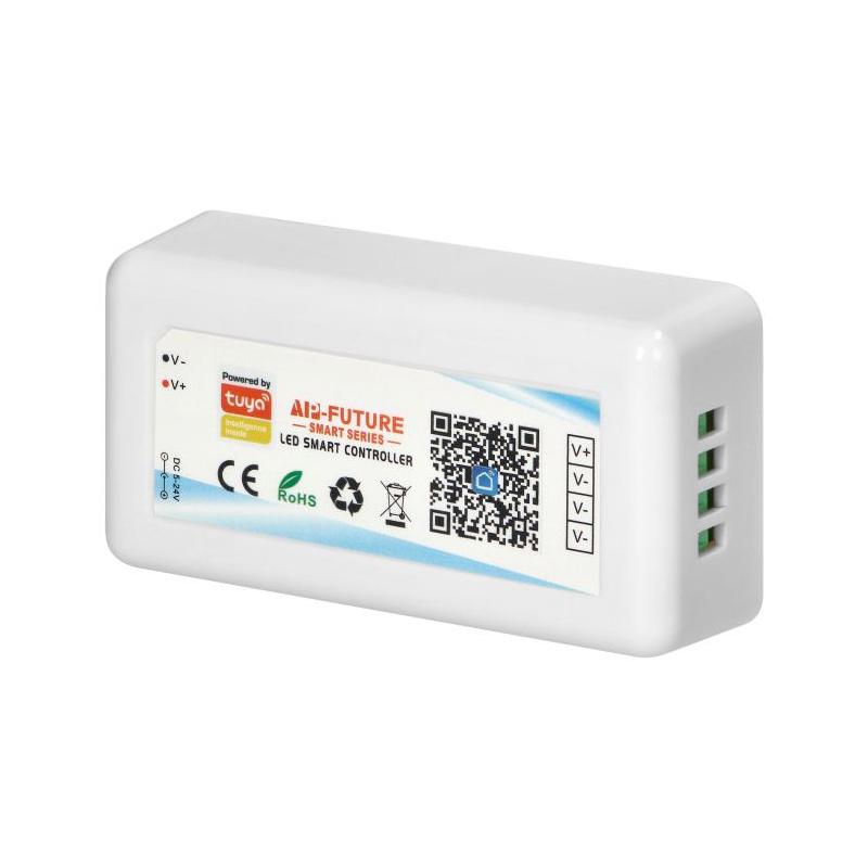 Bezdprzewodowy sterownik do taśm LED Tuya, 5-24V 6A AD-TL-6501