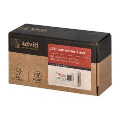 Bezdprzewodowy sterownik do taśm LED Tuya, 5-24V 6A AD-TL-6501