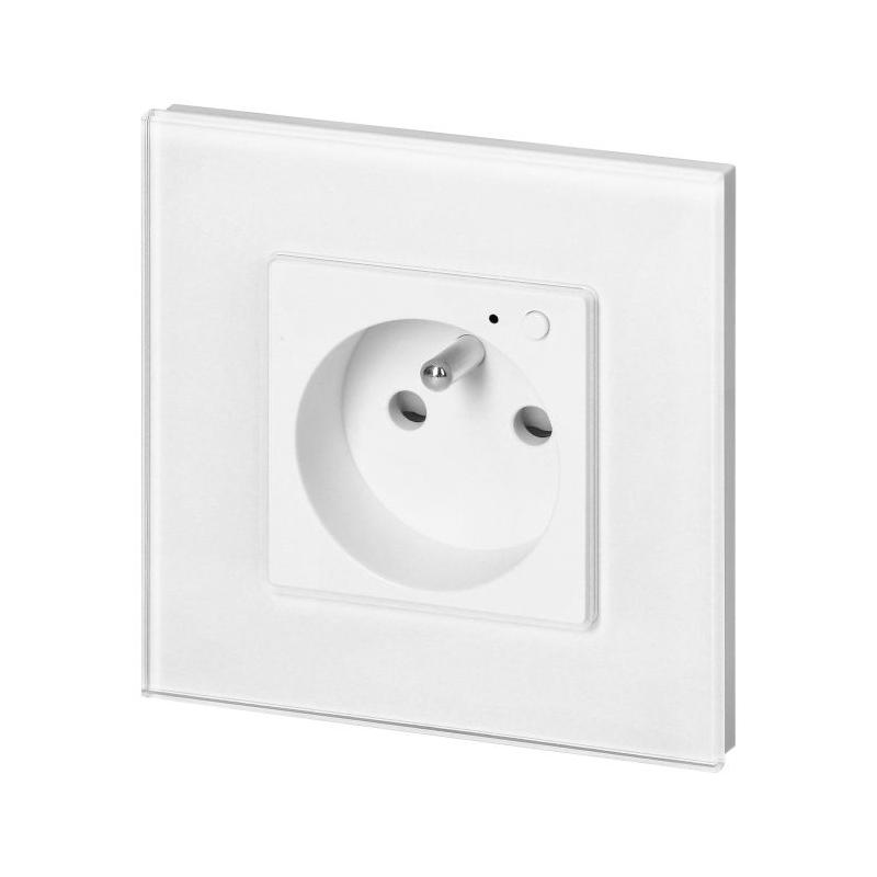 Gniazdo podtynkowe pojedyncze Tuya Smart Wi-Fi, białe OR-SH-17205/W