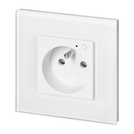 Gniazdo podtynkowe pojedyncze Tuya Smart Wi-Fi, białe OR-SH-17205/W