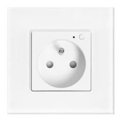 Gniazdo podtynkowe pojedyncze Tuya Smart Wi-Fi, białe OR-SH-17205/W