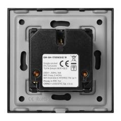 Gniazdo pojedyncze Tuya Smart Wi-Fi, Schuko, czarne OR-SH-17205(GS)/B