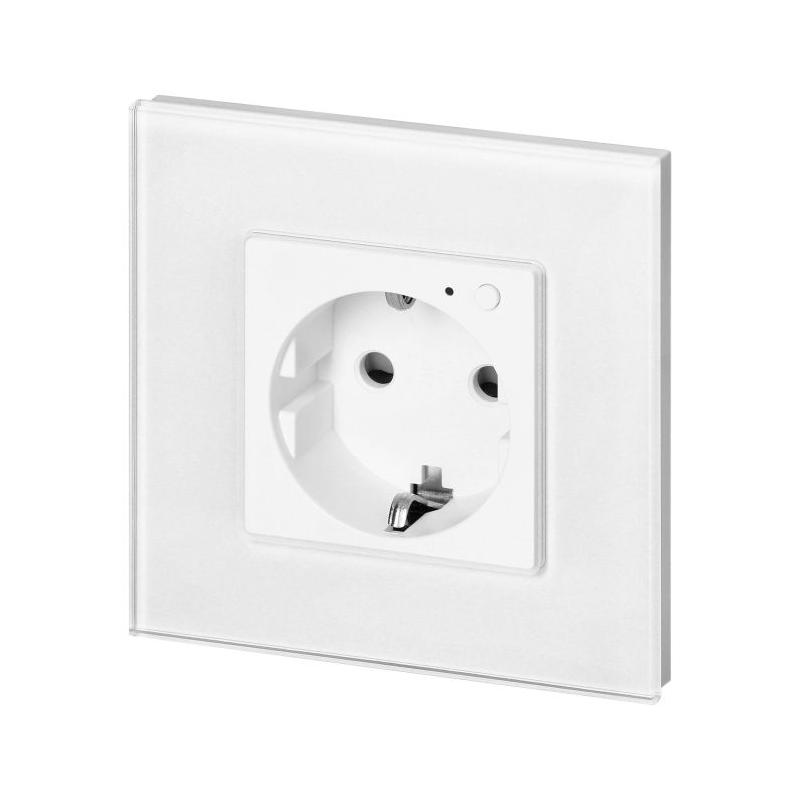 Gniazdo pojedyncze Tuya Smart Wi-Fi, Schuko, białe OR-SH-17205(GS)/W