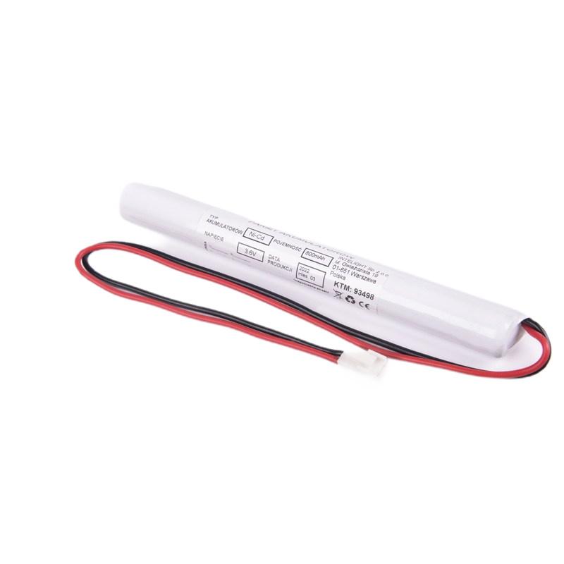 Pakiet akumulatorów NiCd 3 x AA 3,6V 800mAh HT do oprawy Kasjopeja Led (po 2016r.) - L153 x Ø15 - 93498