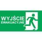 Piktogram WYJŚCIE EWAKUACYJNE napis prawo - E13 (300X150mm) - 93057