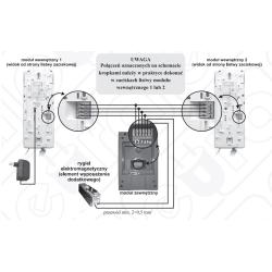 Domofon jednorodzinny EURA ADP-48A3 z dodatkowym unifonem Eura-Tech