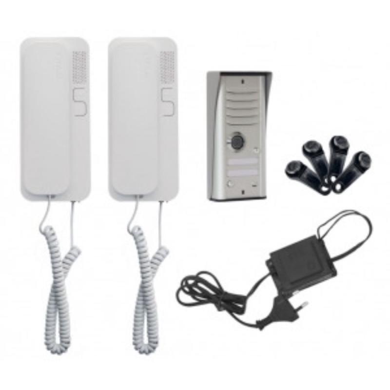 Domofon dwurodzinny CYFRAL COSMO srebrny