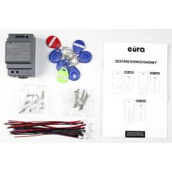 Domofon czterorodzinny - Eura ADP-64A3 biały Eura-Tech