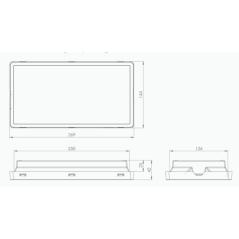 Oprawa awaryjna VELLA SOH 600 CB IP44 [BLK] - współpraca z centralną baterią - 87067