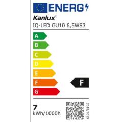 Żarówka IQ LED GU10 6,5WS3 WW ciepła Kanlux