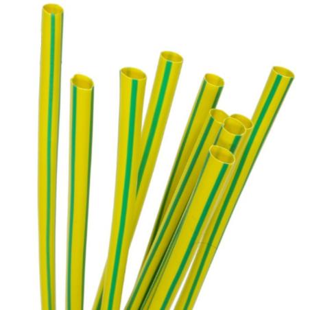 Koszulka rurka termokurczliwa RTS 2,4/1,2 1m żółto - zielona