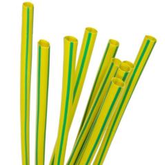 Koszulka rurka termokurczliwa RTS 9,5/4,8 1m żółto - zielona