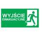 Piktogram WYJŚCIE EWAKUACYJNE do ORION napis prawo - OR14 (300X100mm) - 93063