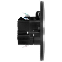 Hermetyczne gniazdo elektryczne podwójne, owalne, IP55, srebrne