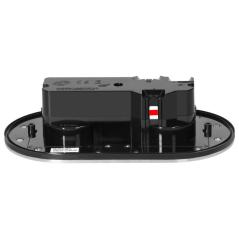 Hermetyczne gniazdo elektryczne podwójne, owalne, IP55, srebrne