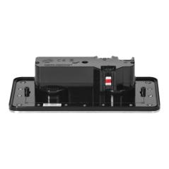 Hermetyczne gniazdo elektryczne podwójne, prostokątne, IP55, srebrne