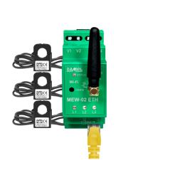 Supla - Monitor energii elektrycznej Wi-Fi 3F+N MEW-02 ETH/SC-16