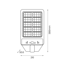 Lampa uliczna solarna Kers 200W 1200lm 6500K