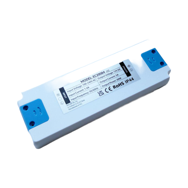 Zasilacz meblowy LED 60W 12V IP44 185x64x22
