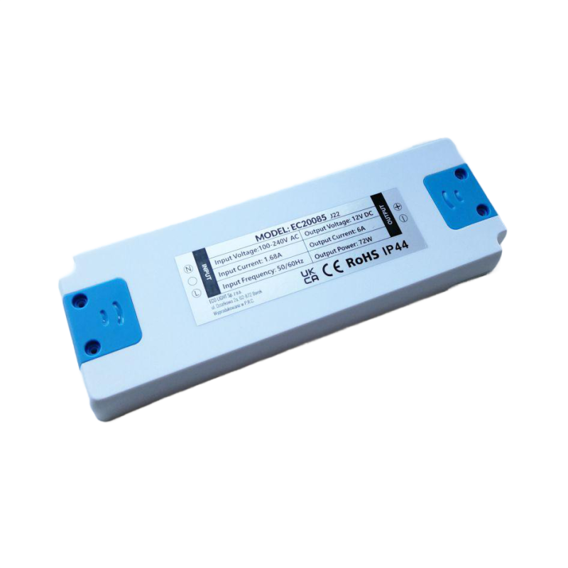 Zasilacz meblowy LED 72W 12V IP44 185x64x22