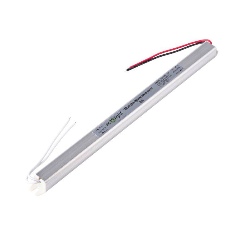 Zasilacz meblowy LED SLIM 60W 12V 5A IP20 290x18x17