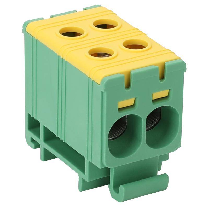 Złączka kompaktowa na szynę, zielona 2.5-35mm2 FLEAL-35/2ZS