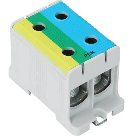 Złączka kompaktowa na szynę i płytę montażową,  35-150 mm2 FLEAL-150/2KZS