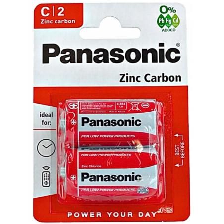 Bateria Panasonic Zinc Carbon C R14