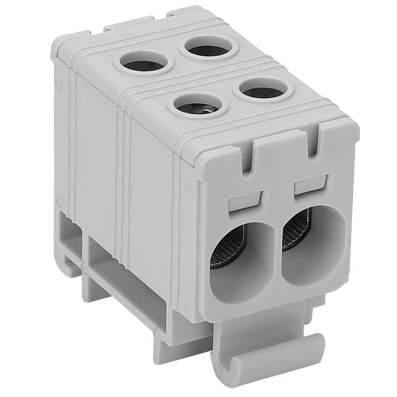 Złączka kompaktowa na szynę, szara 2.5-35mm2 FLEAL-35/2