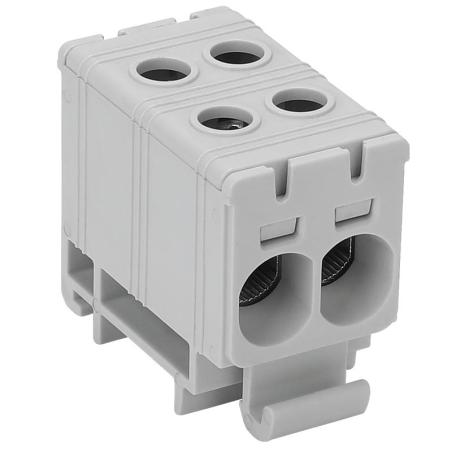 Złączka kompaktowa na szynę, szara 2.5-35mm2 FLEAL-35/2