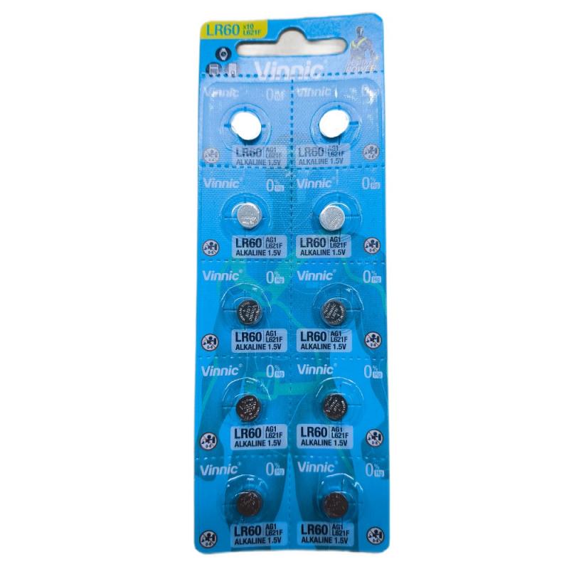 Bateria alkaiczna AG1, G1, LR60, LR621 (10 szt)
