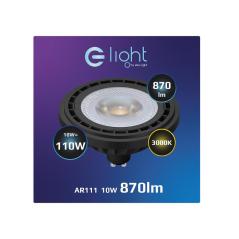 Żarówka LED 10W AR111 GU10 3000K czarna
