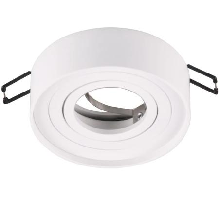 Oprawa sufitowa podtynkowa Gaja okrągła ruchoma biała