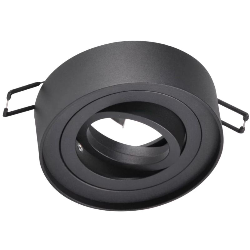 Oprawa sufitowa podtynkowa Gaja okrągła ruchoma czarna Oprawa sufitowa podtynkowa Gaja okrągła ruchoma czarna