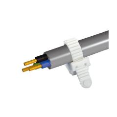 Opaska zaciskowa uchwyt kablowy paskowy UP-50 (10 szt.) biały