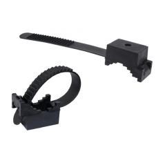 Opaska zaciskowa uchwyt kablowy paskowy UP-30 UV czarny (100 szt.)