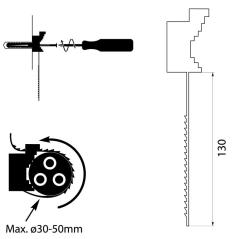 Opaska zaciskowa uchwyt kablowy paskowy UP-50 UV czarny (10 szt.)