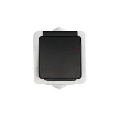 Kanlux Tekno szary - gniazdo natynkowe pojedyncze  IP54