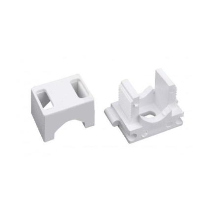 Uchwyt montażowy kablowy zatrzaskowy łączeniowy UM-16 biały (50 szt.)