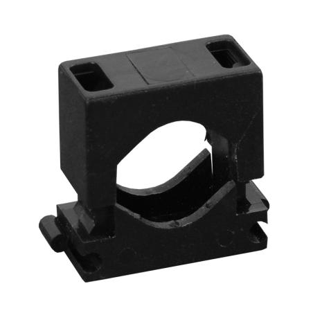 Uchwyt montażowy kablowy zatrzaskowy łączeniowy UM-24 czarny (50 szt.)