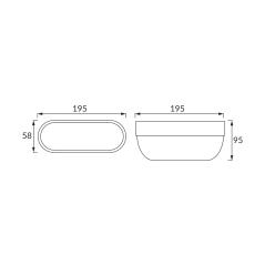 Plafoniera LED hermetyczna MARKUS L 9W 4000K IP65 biała