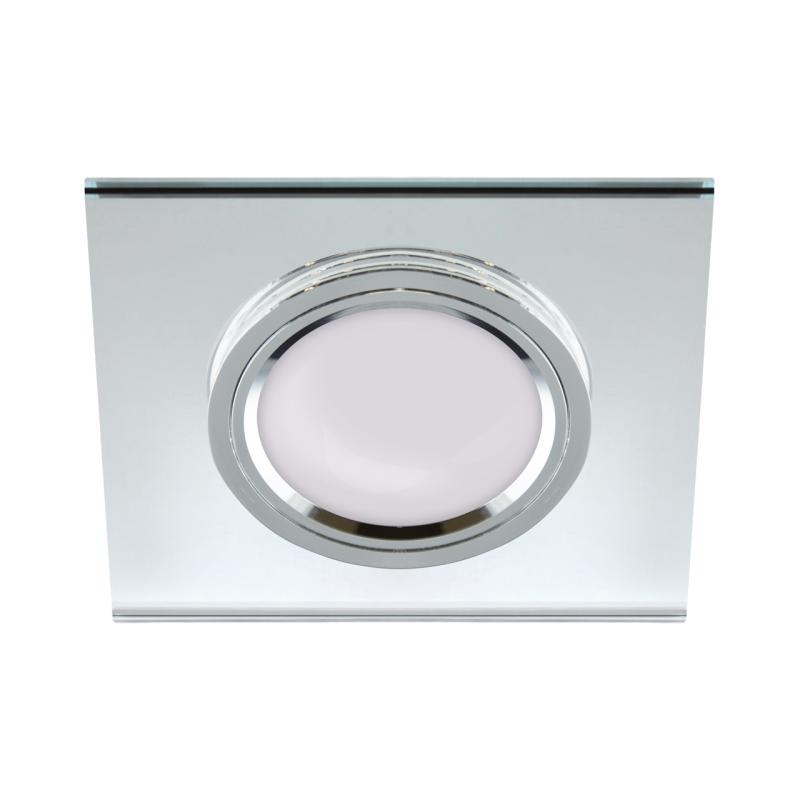 Oprawa sufitowa punktowa szklana oczko kwadratowa SELENA D przezroczysta