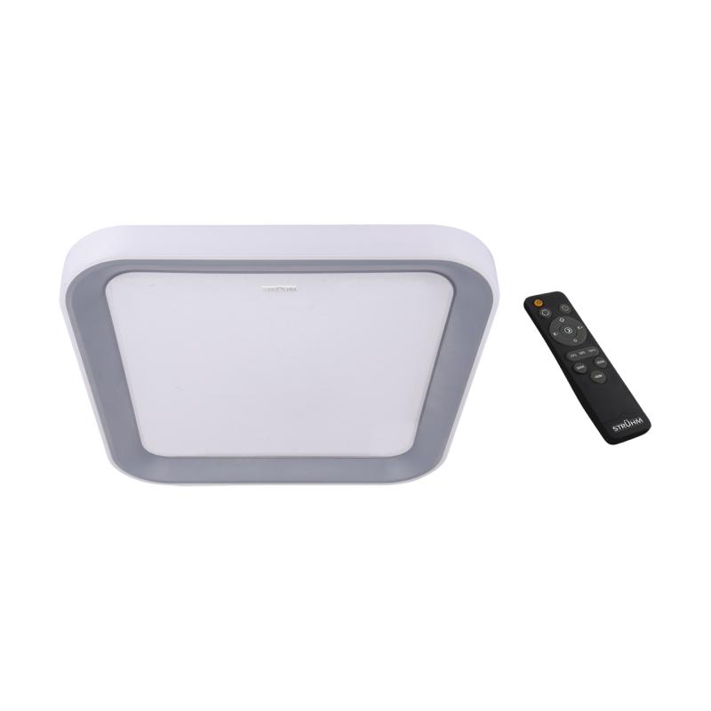 Plafoniera z pilotem LED ARIEL D 48W 3000K-4200K-6500K IP44 srebrna